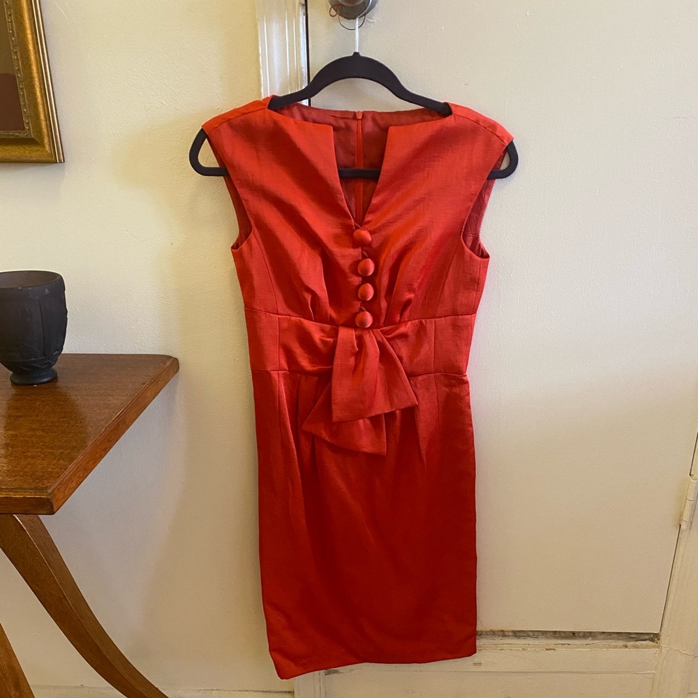 Nanette Lepore orange sheath dress